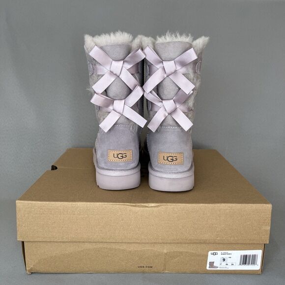 UGG Shoes - SORRY ITEM SOLD!!! Bailey Bow Purple Shearling Suede Wool Coquette Festival